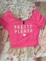 Розов къс топ H&M “Pretty Please” – Размер S , снимка 1