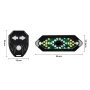 Безжична LED светлина за велосипед с мигачи (ляво/дясно), IP65, 900mAh дистанционно за кормило 10242, снимка 5