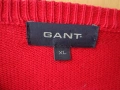 Мъжки червен пуловер GANT, 100% памук, размер XL  , снимка 3