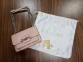Оригинална чанта от естествена кожа Michael Kors Heather Large Shoulder Bag –Pink, снимка 1