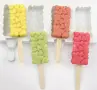 4 ескимо сладолед ситни сърца  Popsicle Попсикъл молд силиконова форма калъп за направа десерти, снимка 1