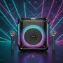 Караоке тонколона с Bluetooth, дистанционно управление и 2 безжични микрофона, снимка 3