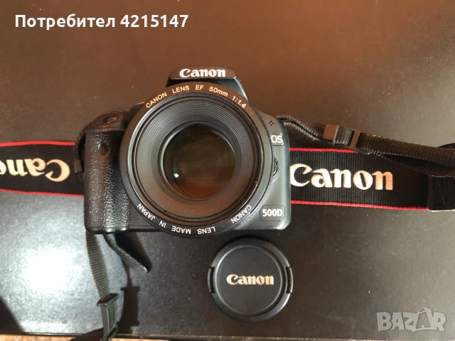 Canon EOS 500D, снимка 5 - Фотоапарати - 54592681