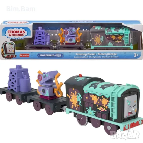 Оригинално моторизирано влакче Thomas & Friends - Frosting Diesel Engine - Дизел / FISHER PRICE