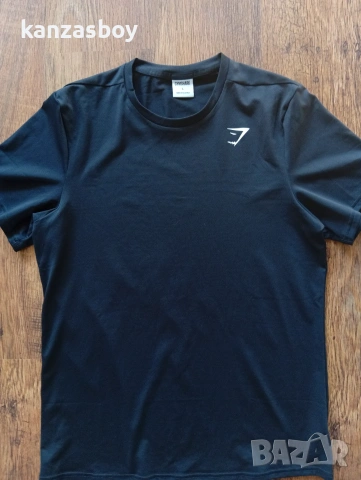 Gymshark Crest T-Shirt - мъжка тениска р-р L, снимка 6 - Тениски - 55054579