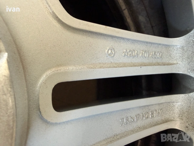 4 бр. оригинални алуминиеви джанти Mercedes AMG 17 цола 5x112 , централен отвор 66.6, снимка 10 - Гуми и джанти - 54852652