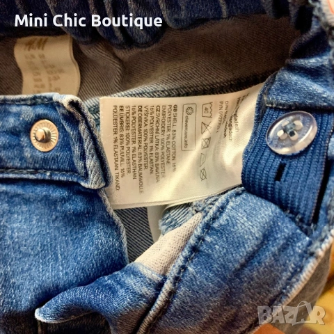 👖 Детски дънки H&M – 2-3 г (98 см) – като нов,за момиче, снимка 4 - Детски панталони и дънки - 54161949
