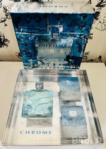 Azzaro Chrome Подаръчен комплект за мъже EDT, снимка 2 - Мъжки парфюми - 55232992