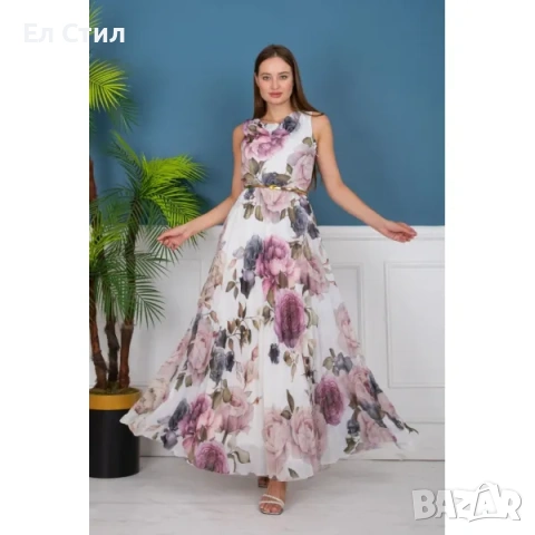 💕Дамска дълга рокля 