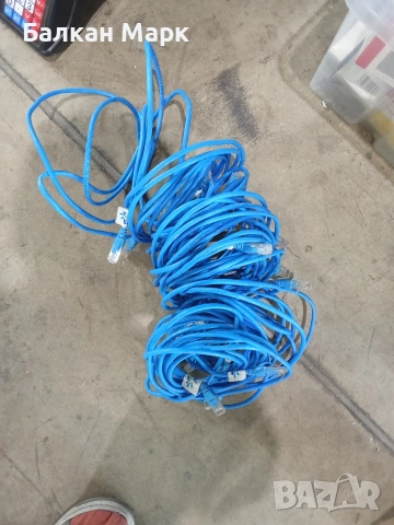 Лот 8 бр. LAN мрежови кабели Cat5e RJ45 – 3 метра, внос от Германия