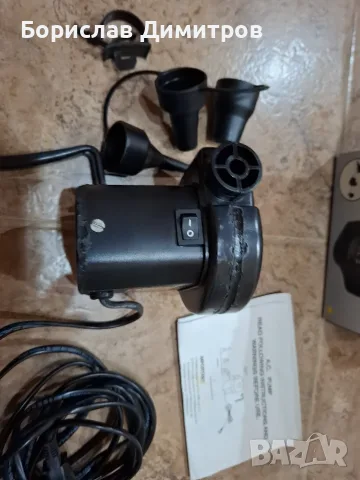 Продавам помпа 220V за надуване на легла, лодки, дюшеци, басейни и др., снимка 7 - Надуваеми легла - 55341753