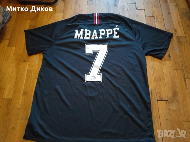 ПСЖ маркова футболна тениска 2018-2019 Найк Аир Джордан #7 Мбапе размер ХЛ, снимка 4 - Футбол - 54876947