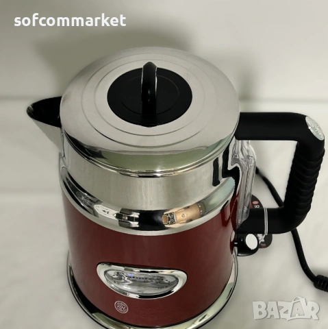  Кана за вода Russell Hobbs Retro Ribbon Red 21670-70 в Ретро стил , снимка 6 - Кани - 54689332