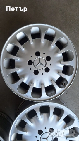 ОРИГИНАЛНИ АЛУМИНИЕВИ ДЖАНТИ  МЕРЦЕДЕС W211-5x112x66.5-16цола, снимка 5 - Гуми и джанти - 55264798