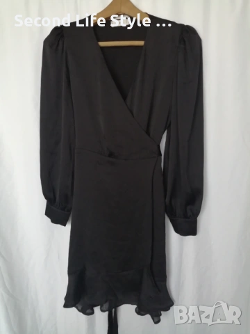 Mango дамска сатенена рокля тип "прегърни ме" р-р M, снимка 5 - Рокли - 54151267