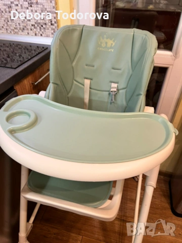 Бебешко столче за хранене Moni CHocolate, снимка 4 - Столчета за хранене - 54090268