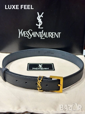 YVES SAINT LAURENT 💎 Естествена Кожа , снимка 7 - Колани - 54020220