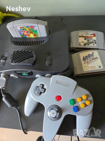 Nintendo 64 пълен комплект с игри