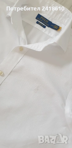 POLO Ralph Lauren Pique Cotton Custom Fit Cotton Mens Size M /15/1/2 ОРИГИНАЛ! НОВО! Мъжка Риза!