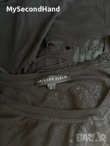 Philipp Plein дамска тениска L, снимка 4 - Тениски - 55601520