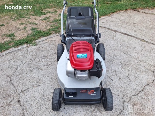 Косачка Honda 5.5к.с. 53см самоходна алуминиева мулчираща с кош, снимка 3 - Градинска техника - 55244830