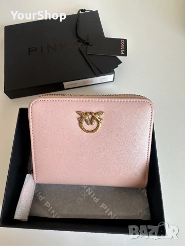 Чисто нов портфейл на PINKO в черен и розов цвят, снимка 8 - Портфейли, портмонета - 54714465