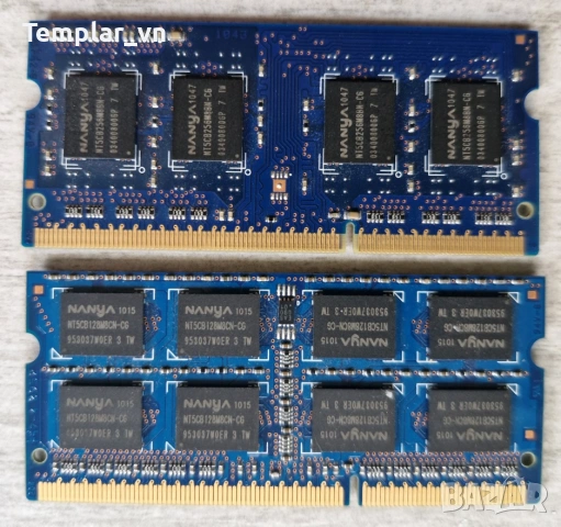 Nanya 2x2 gb DDR3 SODIMM laptop memory, снимка 2 - RAM памет - 49877667