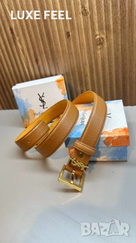 YVES SAINT LAURENT ⚜️ Естествена Кожа , снимка 7 - Колани - 54743976