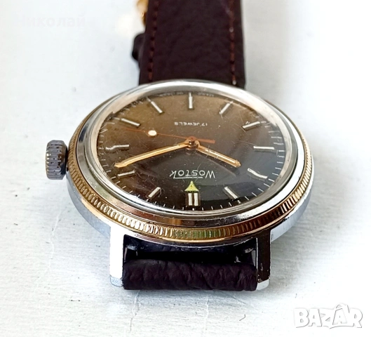 Wostok cal.2609A 17j - мъки механичен часовник с ръчно навиване , снимка 5 - Мъжки - 54801831