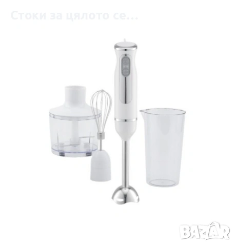 Пасатор с Чопър Voltz 800W, Метален накрайник, колба 0.7л, приставка за разбиване, снимка 3 - Чопъри и пасатори - 55204295