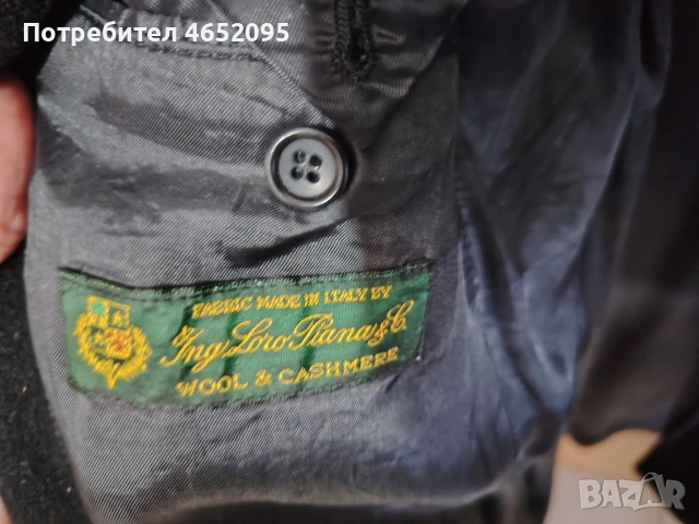 Оригинално палто на марката Loro Piana, снимка 5 - Палта - 55170333