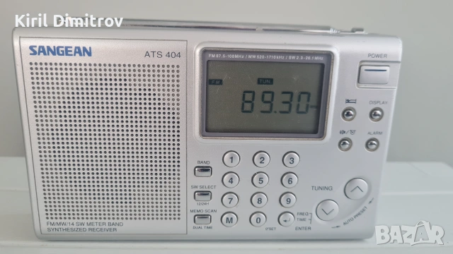 Sangean ATS-404 – всевълнов цифров радиоприемник, снимка 2 - Радиокасетофони, транзистори - 55123912