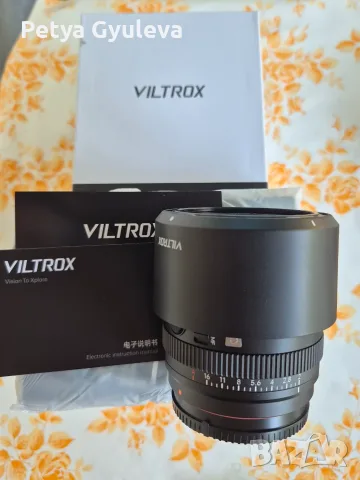 Фото обектив viltrox evo af85/2.0fe, снимка 2 - Обективи и филтри - 55342348