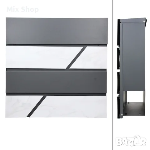 Нова Пощенска кутия ML-Design, 37 x 36,5 x 11 см, Стомана,, снимка 2 - Други стоки за дома - 55571951
