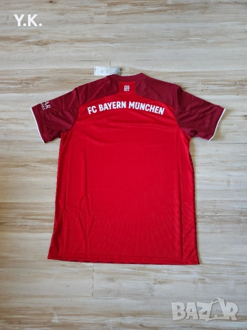 Оригинална мъжка тениска Adidas AeroReady x F.C. Bayern Munchen / Season 21-22 (Home), снимка 3 - Тениски - 54559391