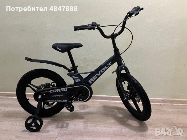 🌟 Продавам свръхлек детски велосипед Corso Revolt 16" — 120€