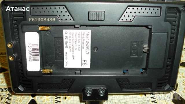 Монитори -  Feelworld F5- 5" и Feelworld F6S- 5"    Full HD HDMI USB сенник, снимка 6 - Чанти, стативи, аксесоари - 50440939