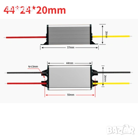 ANIMABG Понижаващ DC/DC конвертор от 15V - 80V на 12V, 3А, снимка 4 - Друга електроника - 54761795