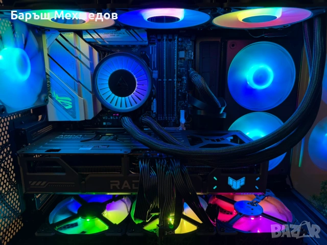 Мощен Геймърски Компютър | Ryzen 9 7900X | RX 9070 XT 16GB | 32GB DDR5 | 1TB NVMe + Водно охлаждане, снимка 2 - Геймърски - 54401081