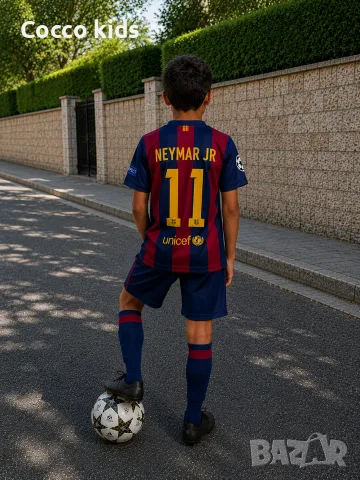 Детски футболен -NEYMAR JR / Неймар ! Барселона, снимка 4 - Детски комплекти - 55311155