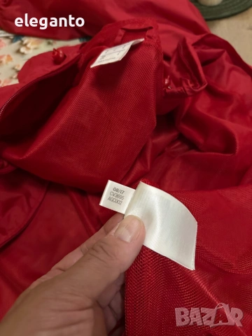Мъжка водоустойчива ветровка Adidas CORE18 Rain Jacket red  , M размер, снимка 7 - Якета - 54654217