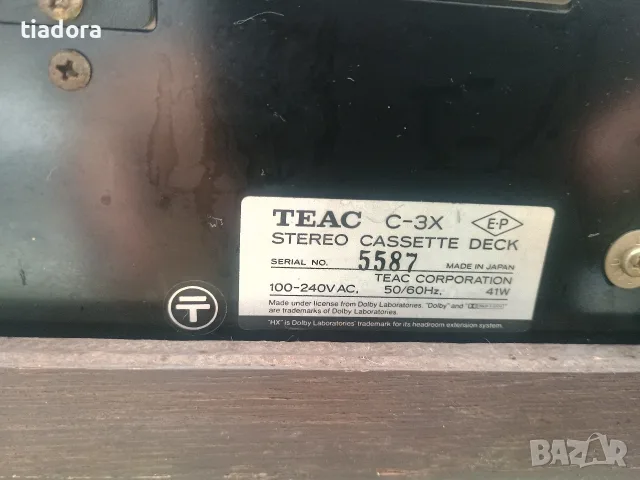  TEAC V-909RX и TEAC C-3X с оригинални дървени кабинети, снимка 16 - Декове - 55428128