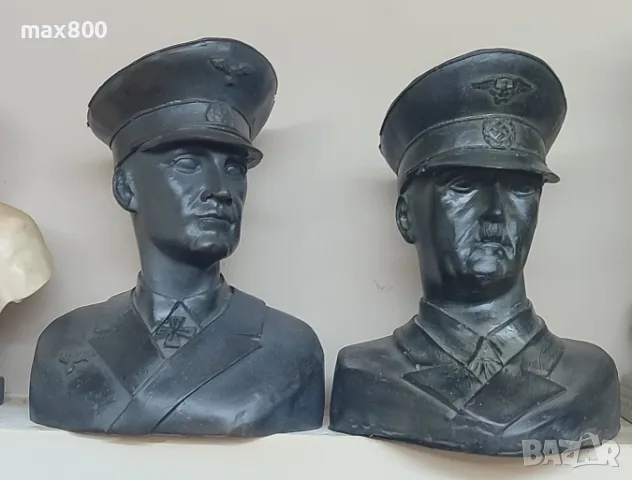 Бюст на Хитлер и Ромел, снимка 2 - Статуетки - 55694706
