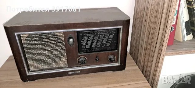 Ретро лампов редиоприемник Braun 1940г., снимка 3 - Радиокасетофони, транзистори - 55588539