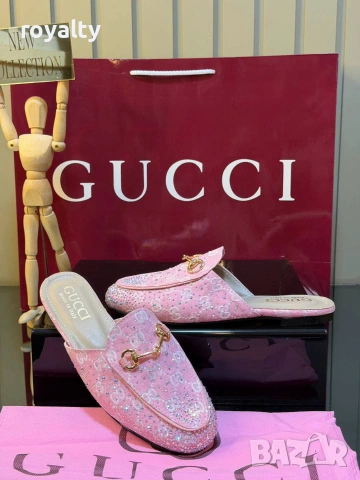 Gucci Нови Стилни Дамски Чехли Различни Цветове Гучи , снимка 6 - Чехли - 55132216