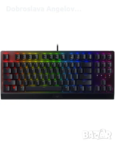Клавиатура Razer - BlackWidow V3 Tenkeyless, Green, RGB, черна