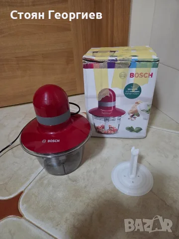 Чисто нов кухненски чопър Bosch MMR08R2 с мощност 400 W.
