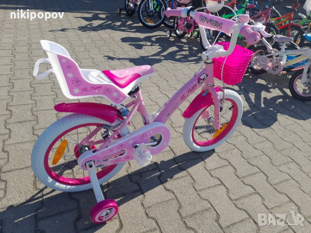 X Детски велосипед 16" PUPPY розов, снимка 4 - Велосипеди - 54395144
