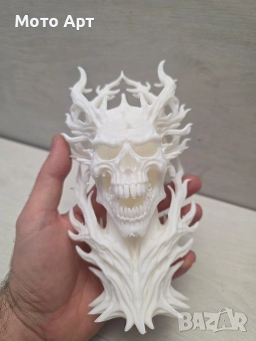 Демонска Дяволска Глава Фигура Демон Дявол Diablo 3D 3Д Принт за Оцветяване Оригинален Подарък, снимка 5 - Декорация за дома - 54167039