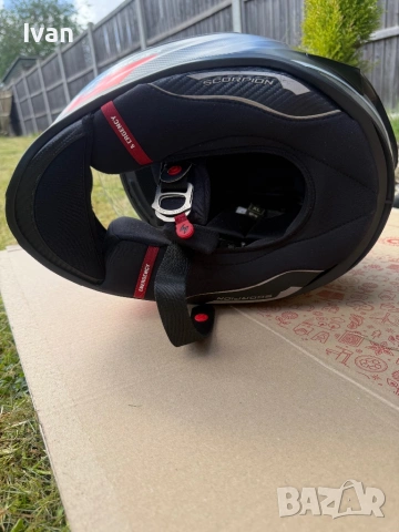 Каска Scorpion Exo R1 Air Carbon, снимка 8 - Аксесоари и консумативи - 54799223